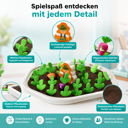 Montessori Karotten Ernte Spiel – Motorik & Gedächtnis fördern