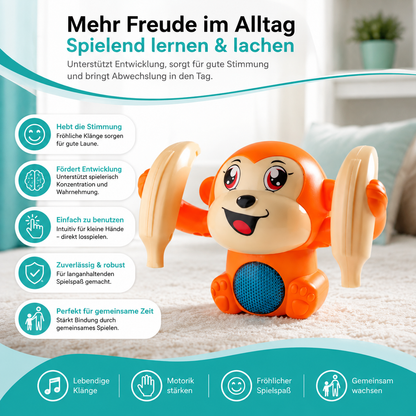 Interaktiver Krabbelaffe mit Musik & Licht – Spielerischer Krabbelspaß für Babys
