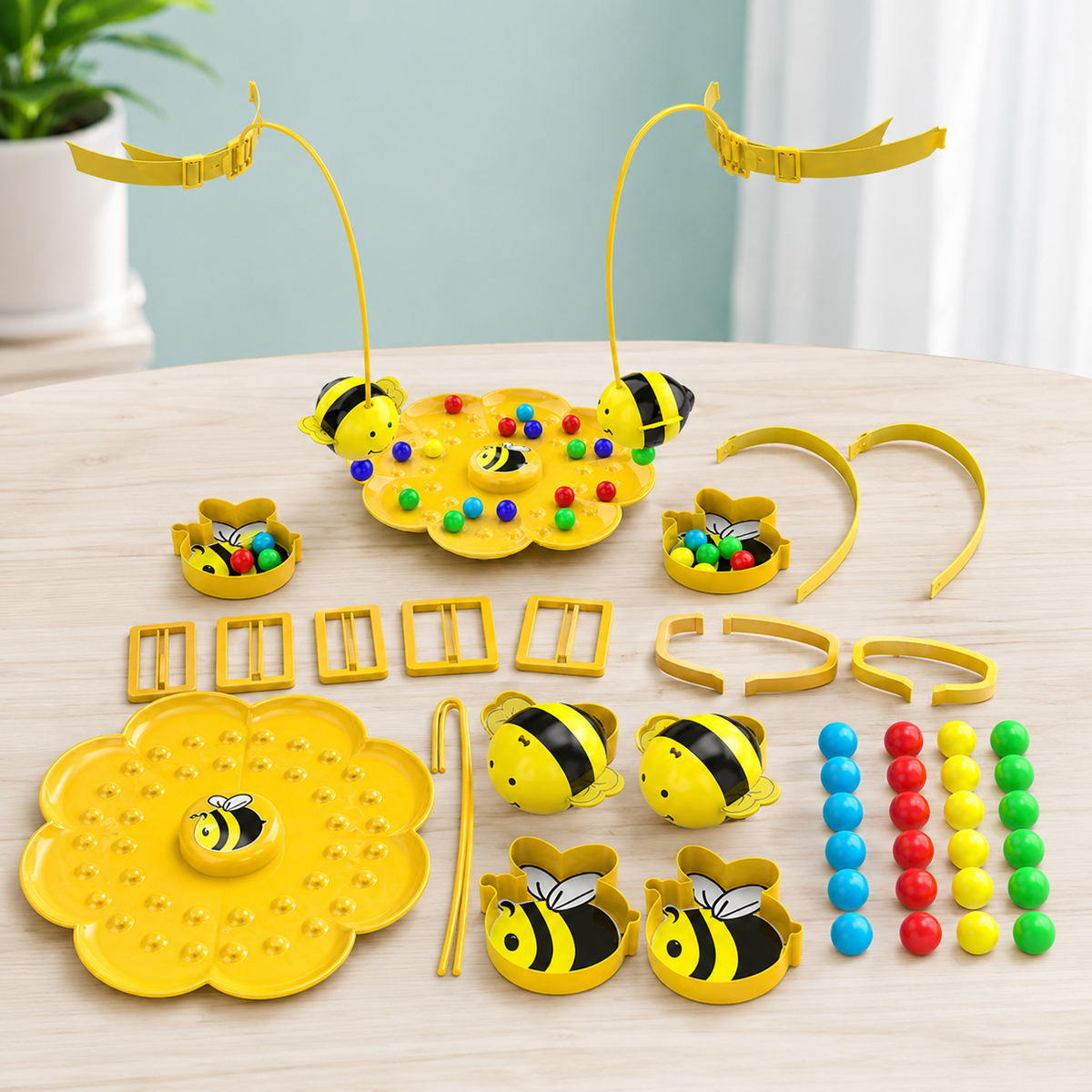 Bienen Stirnband Herausforderung– Cleveres Spiel für Kinder und Familie 2 Personen