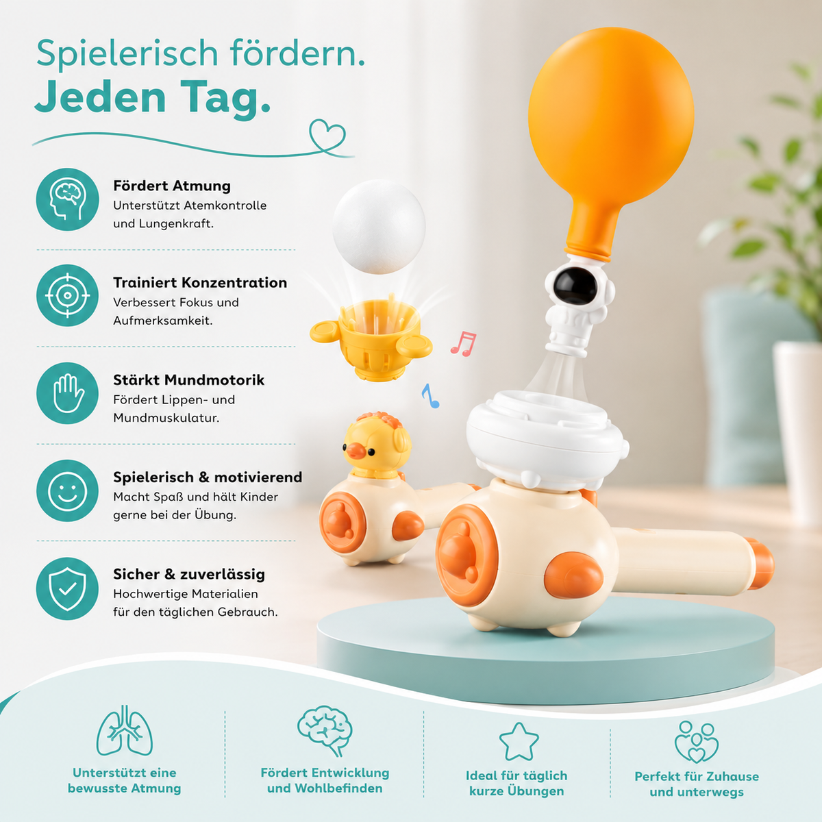 Montessori Atemspielzeug – Spielerisch Atmen & Lernen