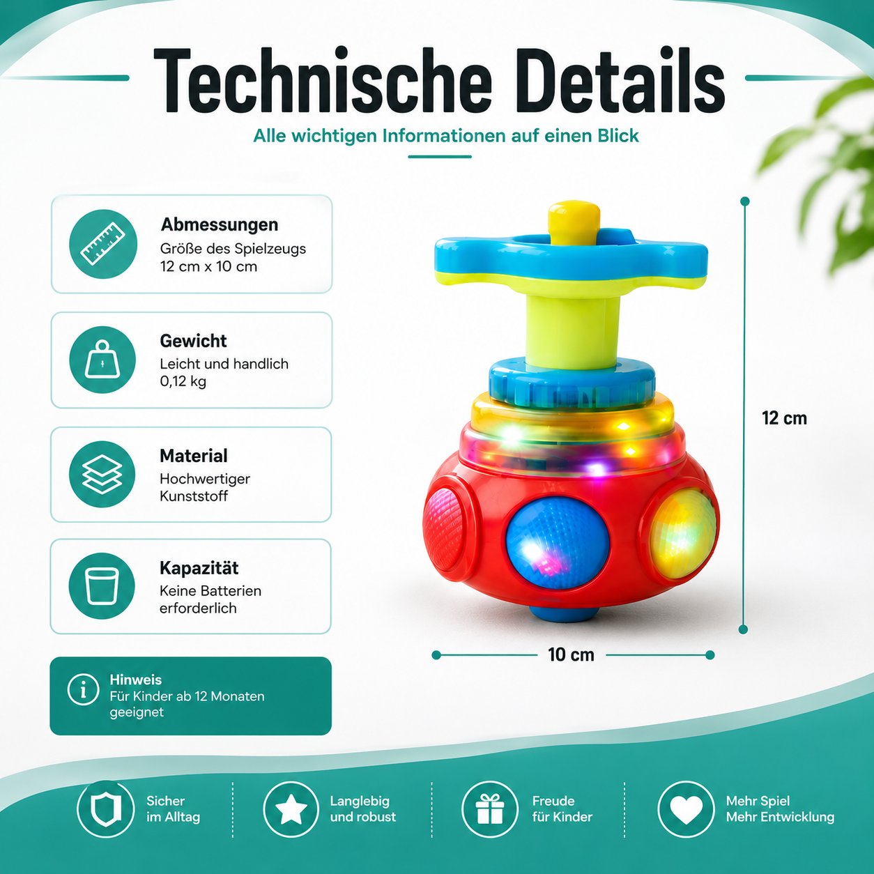 Leuchtendes Gyroskop – Musik, Licht und Aktion für Kinder!