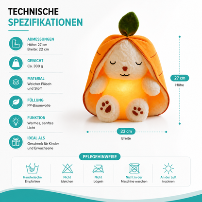 Musik Kuscheltier Hase mit Licht