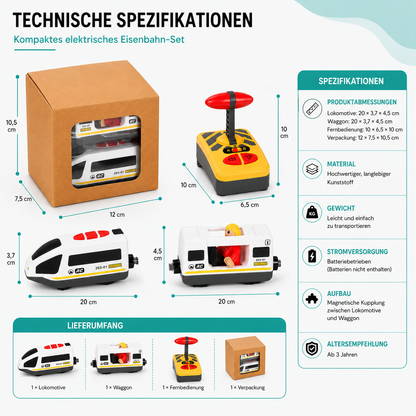 RC Elektrisch Zug Satz– Kreatives Spiel & Lernen auf Schienen