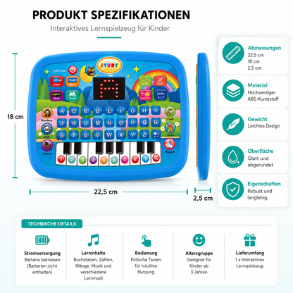 Interaktives Lernspielzeug mit Musik Buchstaben und Zahlen