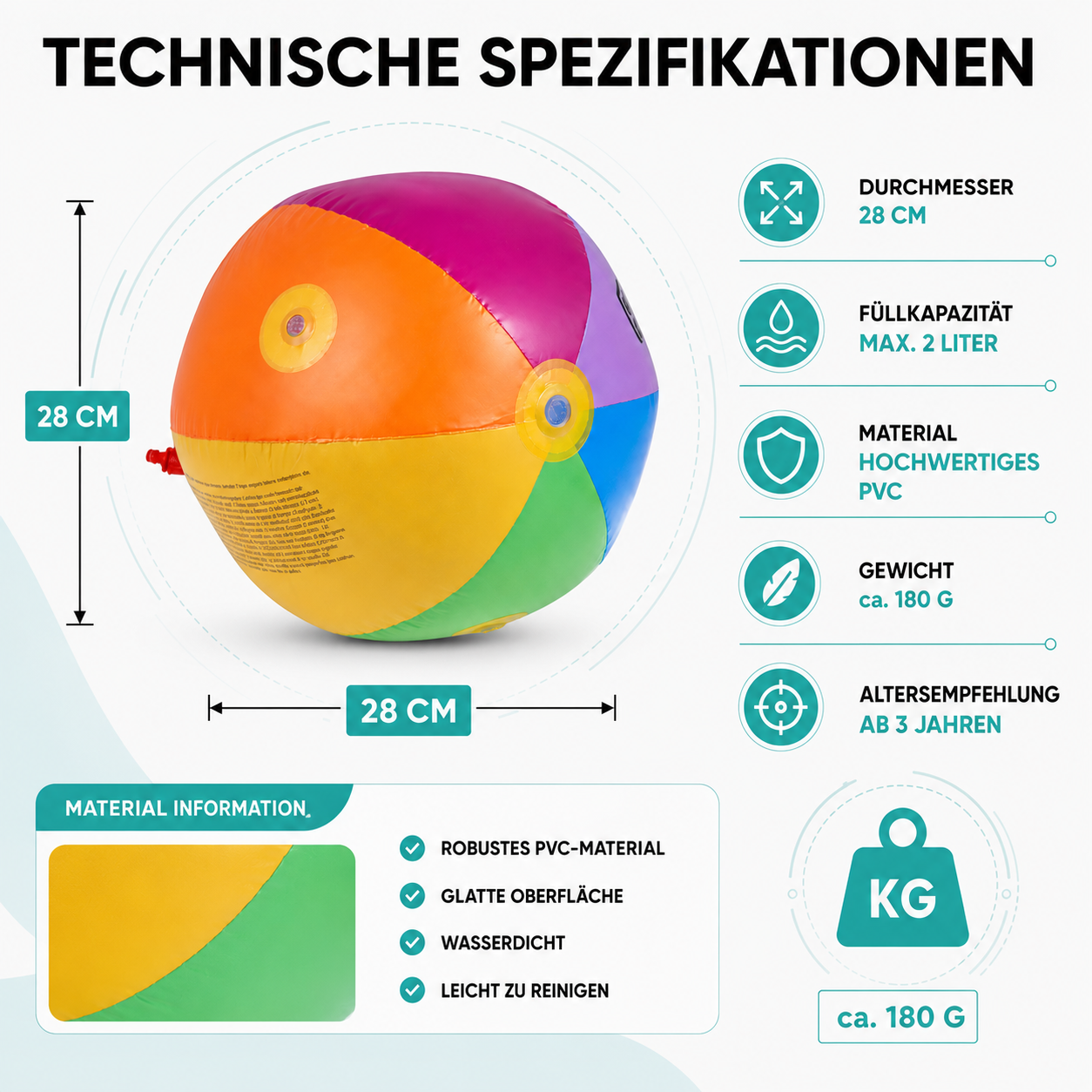 Spritzen Spaß Ball – Der lustige Wasserspaß für Kinder!