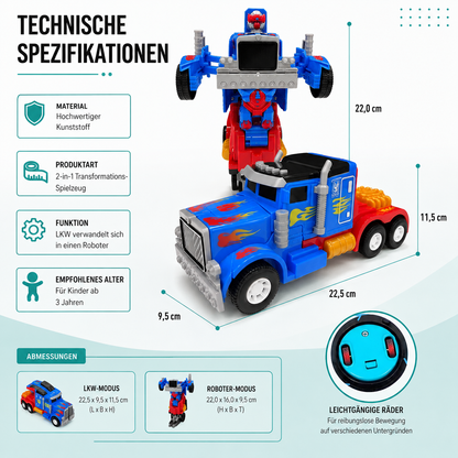 Transforming Truck mit Licht, Musik & Roboter-Verwandlung