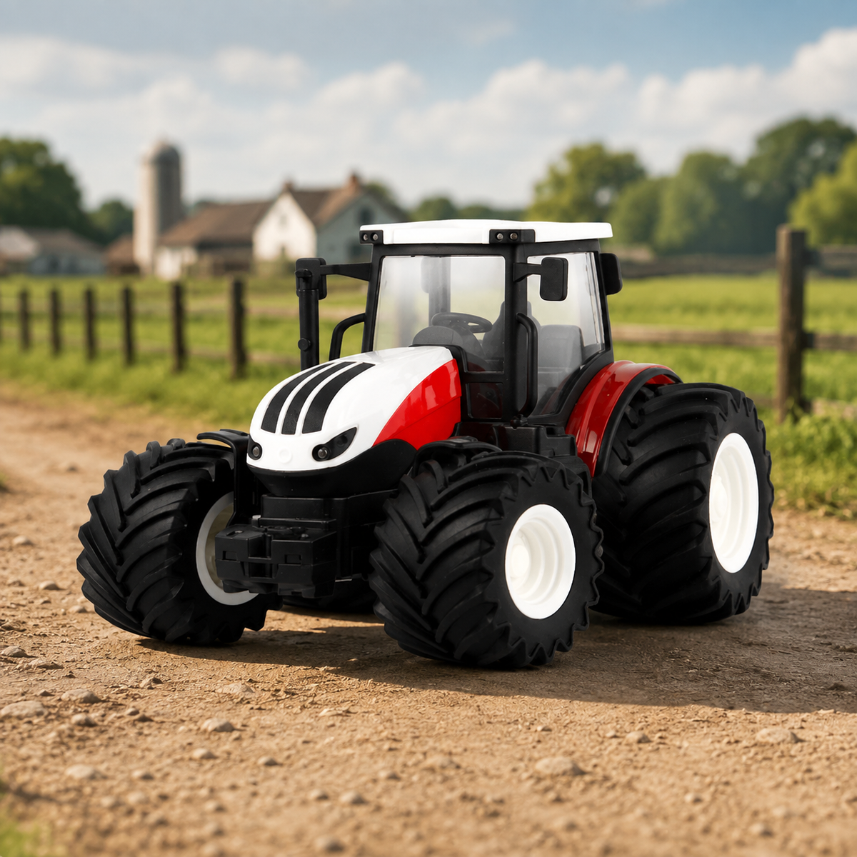 Bauernhof-Spaß pur! RC Traktor mit LED-Licht & realistischem Klang 8 Räder