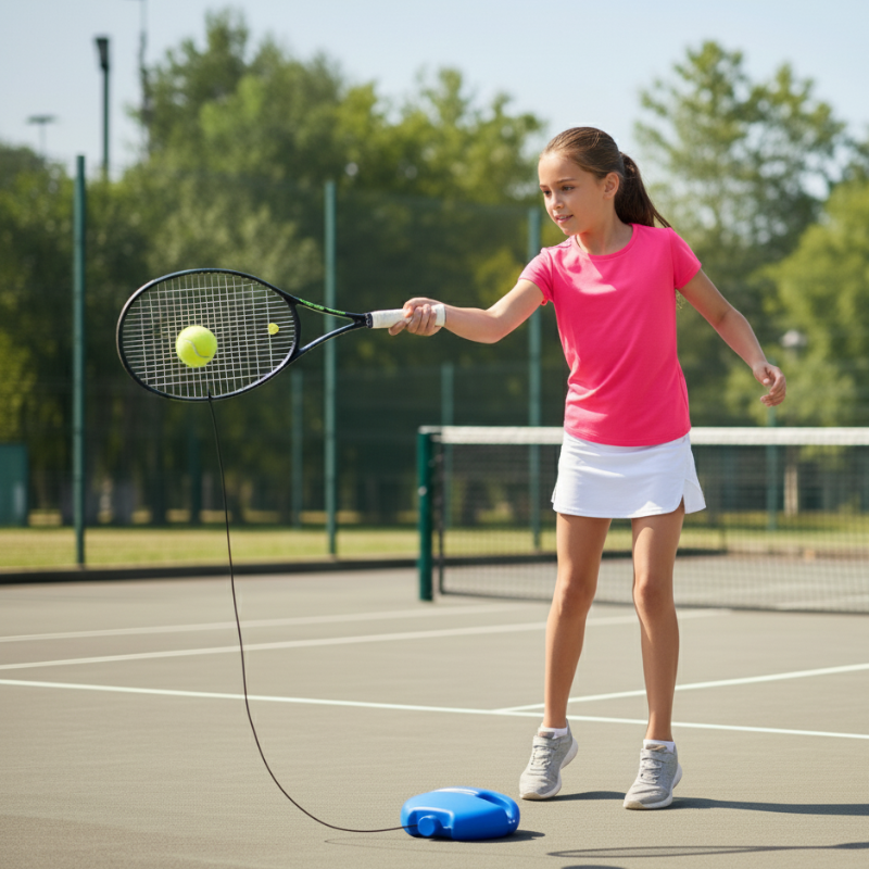 Tennis Trainer mit Rückprall-Seil