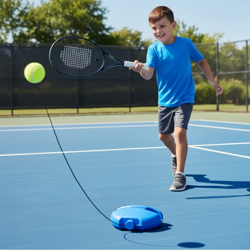 Tennis Trainer mit Rückprall-Seil