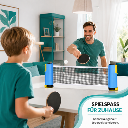 Einziehbares Tischtennisnetz - Passend für Jeden Tisch!