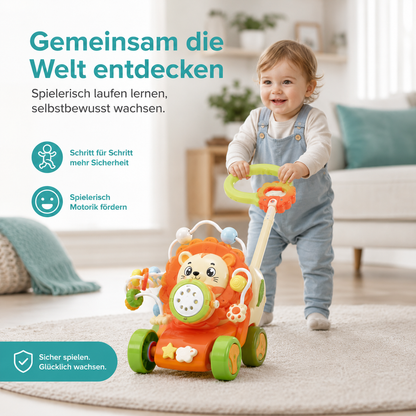 Magische Bubble-Maschine für Kinder mit Licht & Schiebestange