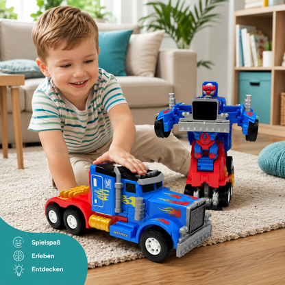 Transforming Truck mit Licht, Musik & Roboter-Verwandlung