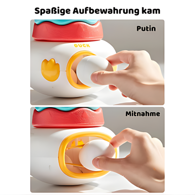 3-in-1 Stapelturm Spielzeug mit Ringen & Sortier-Eiern für Kleinkinder