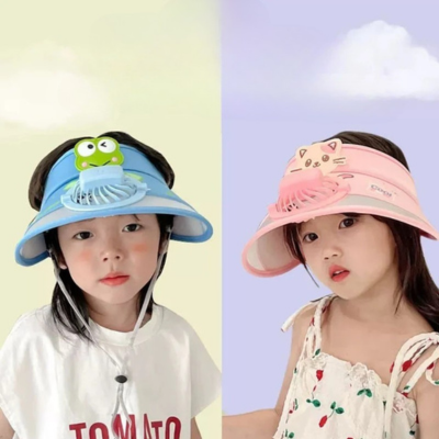Sonnenschutz & frische Brise – USB Ventilator Cap für Kids