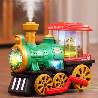 Elektrischer Dampfzug mit Rauch, Licht & Sound für Kinder