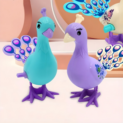 Klassischer Uhrwerk-Pfau – Kreatives Spielzeug ohne Batterien