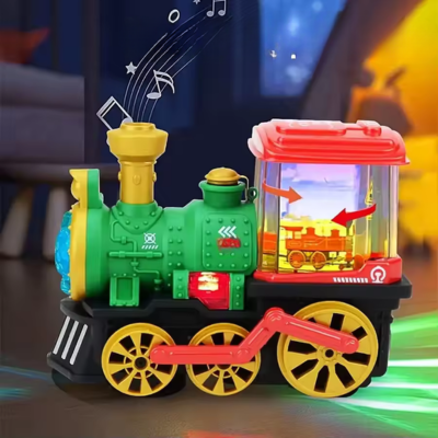 Elektrischer Dampfzug mit Rauch, Licht & Sound für Kinder