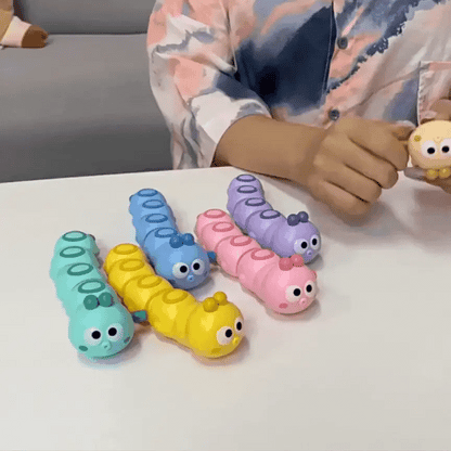Süße Cartoon-Krabbelraupe – Spaßiges Uhrwerk-Spielzeug für Kids
