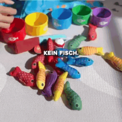 Montessori Angelspiel – Farben, Zahlen & Motorik lernen