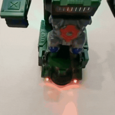 2-in-1 Transformations-Auto mit Licht & Musik – Roboter Spielzeug