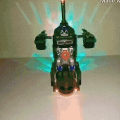 2-in-1 Transformations-Auto mit Licht & Musik – Roboter Spielzeug