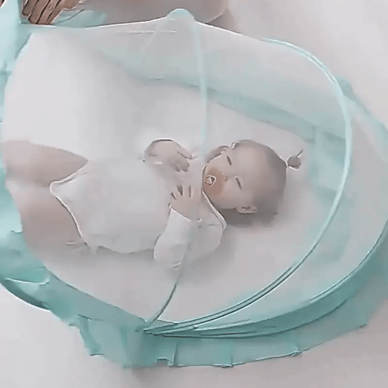 Faltbares Baby Moskitonetz – Vollschutz für Bett & Im Freien