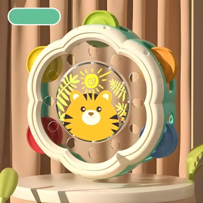 Montessori Musik Trommel für Babys – Lernen mit Spaß & Rhythmus Grün