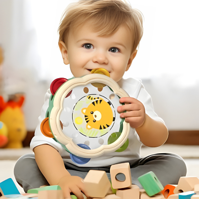 Montessori Musik Trommel für Babys – Lernen mit Spaß & Rhythmus