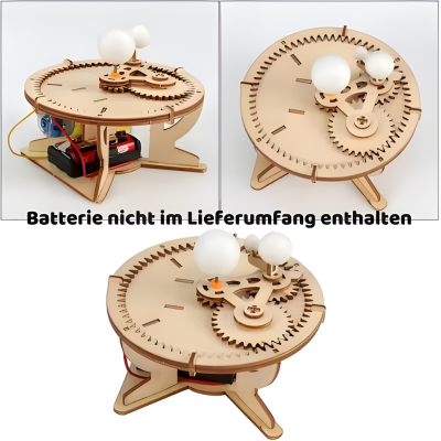 Mechanisches Sonnensystem aus Holz – Lernen durch Bewegung & Spaß
