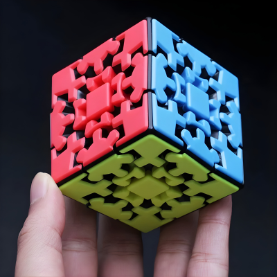 Zahnrad-Zauberwürfel – Intelligenter Puzzlespaß für Kinder und Erwachsene
