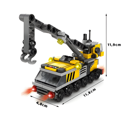 6-in-1 DIY Baustellen-Fahrzeuge – Bauen, Lernen & Smart Spielen