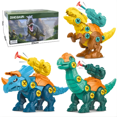 3-in-1 DIY Dino Schraubspielzeug – Lernen, Bauen & Staunen
