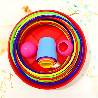 2-in-1 Ringwurf & Stapelspiel – Lernen, Spielen & Bewegung