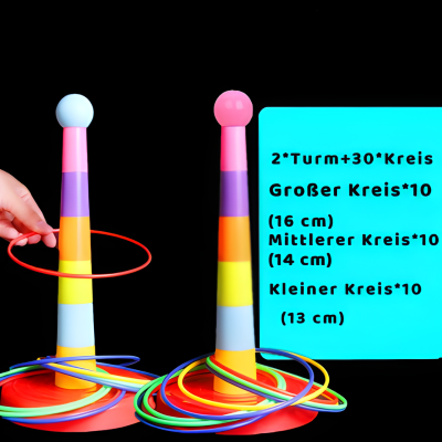 2-in-1 Ringwurf & Stapelspiel – Lernen, Spielen & Bewegung