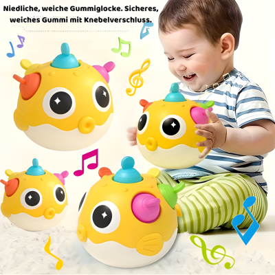 Pufferfish Bell Baby Shaker – Sensorik Spielzeug für frühe Entwicklung