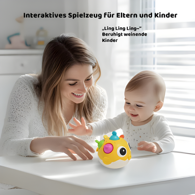 Pufferfish Bell Baby Shaker – Sensorik Spielzeug für frühe Entwicklung