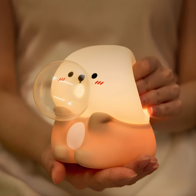 Niedlich Meer Otter Nacht Licht– Weich LED Dimmable & Wiederaufladbar
