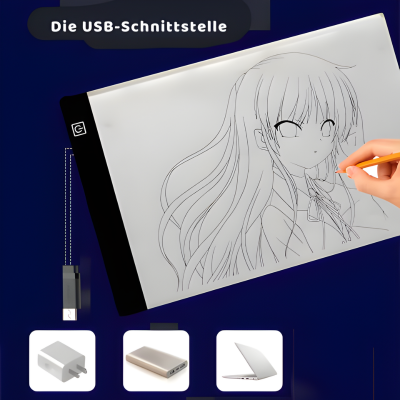 Kreatives LED Zeichenbrett – Mit 3 Helligkeitsstufen & Spaß-Garantie