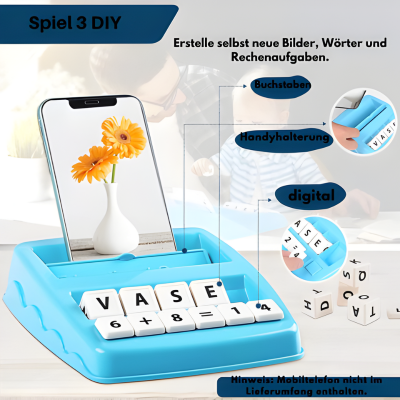 2-in-1 Vorschul Lernspiel – Buchstaben, Wörter & Zahlen lernen