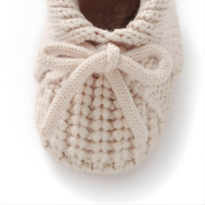 Weiche Baby Strickschuhe – Atmungsaktiv & Sicher 0–18 Monate