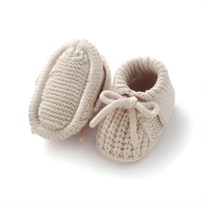 Weiche Baby Strickschuhe – Atmungsaktiv & Sicher 0–18 Monate