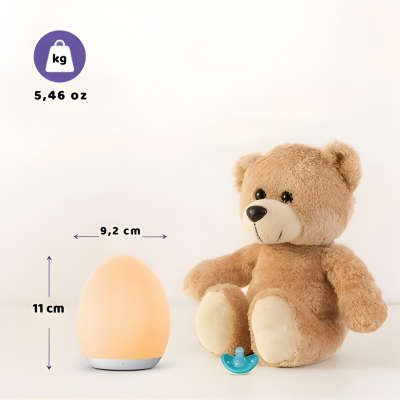 LED Baby Nachtlicht – Warmes, sicheres & berühren-dimmbares Licht