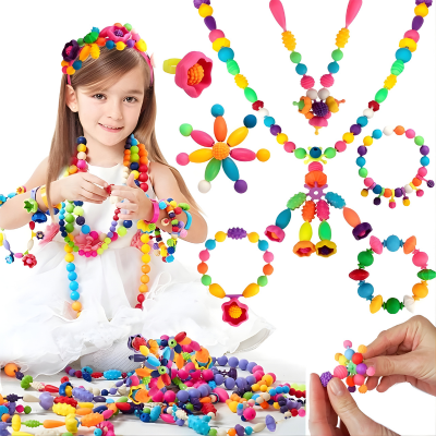 100er Pop Perlen DIY Schmuckset – Kreativ & Prinzessin-Spaß