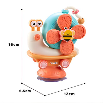Schneller Schnecken-Windmühlen Spinner – Sensorikspielzeug für Babys Orange