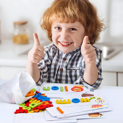 Montessori ABC & Mathematik Puzzle – Spielerisch Lesen & Rechnen lernen