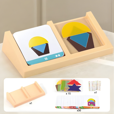Haus Design Puzzle – Montessori Logikspiel für Kinder