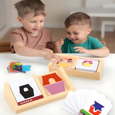 Haus Design Puzzle – Montessori Logikspiel für Kinder