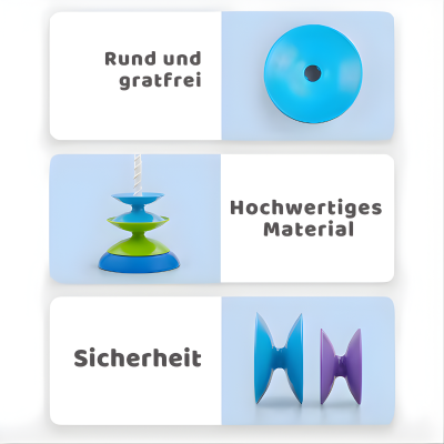 Bunter Regenbogen-Stapelring Turm – Montessori Lernspielzeug für 3-6J.