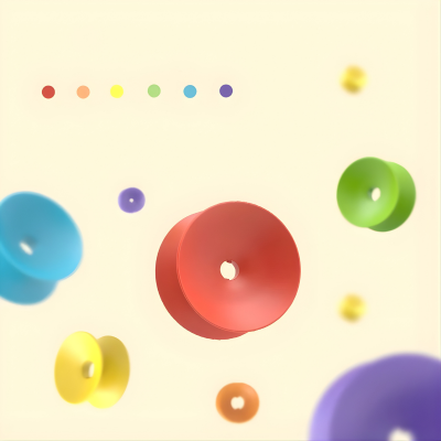 Bunter Regenbogen-Stapelring Turm – Montessori Lernspielzeug für 3-6J.