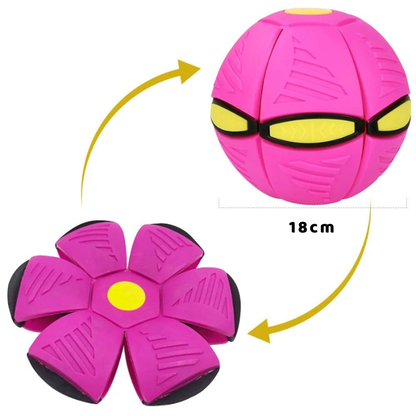 2-in-1 UFO Frisbee und Ball – Das perfekte Wurfspielzeug für Draußen Rosa